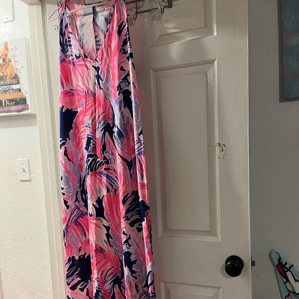 Vibrant Pink and Blue Kids One Piece